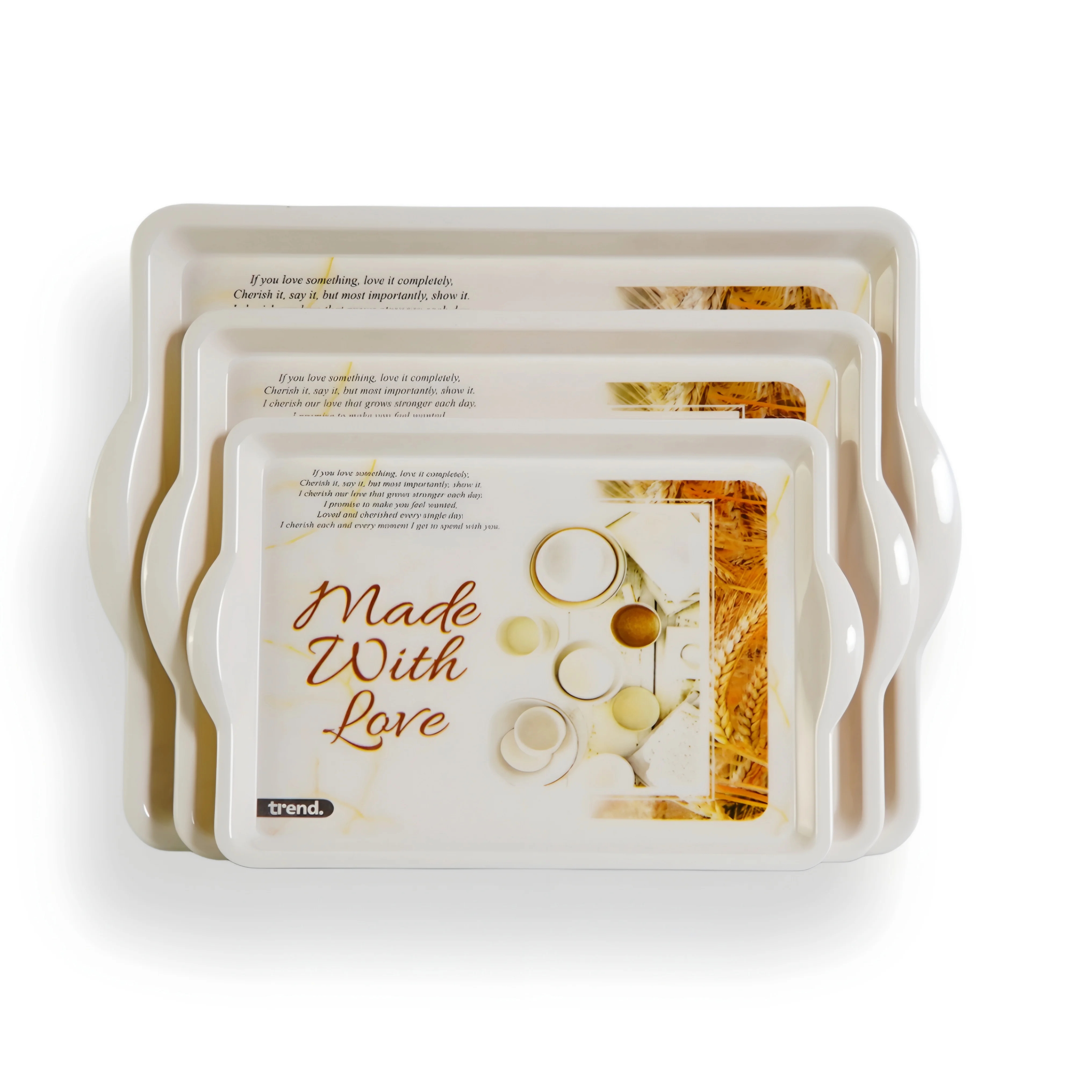 صواني ترند - كلاسيك - لوتوس 3 قطع