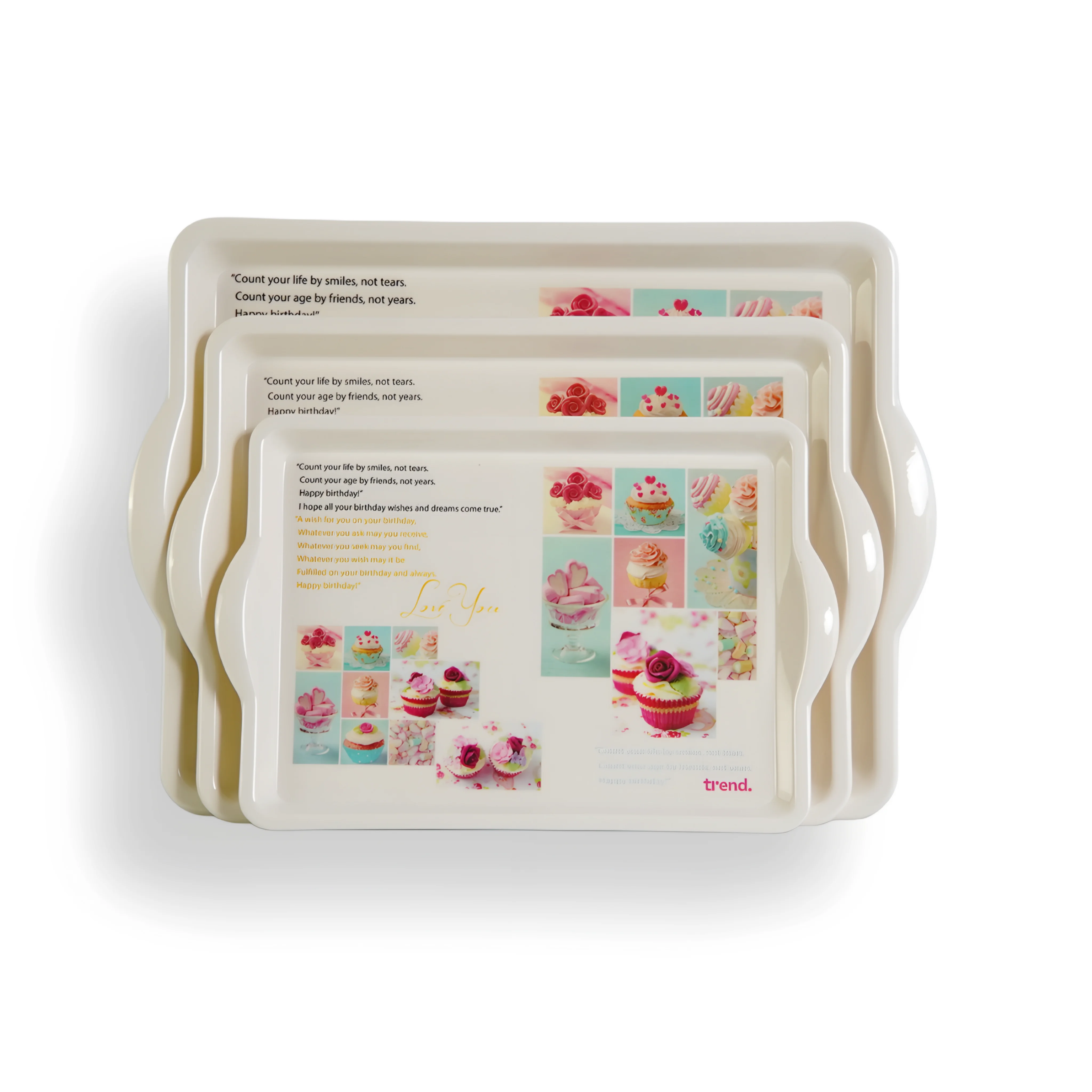 صواني ترند - كلاسيك - فايلون 3 قطع