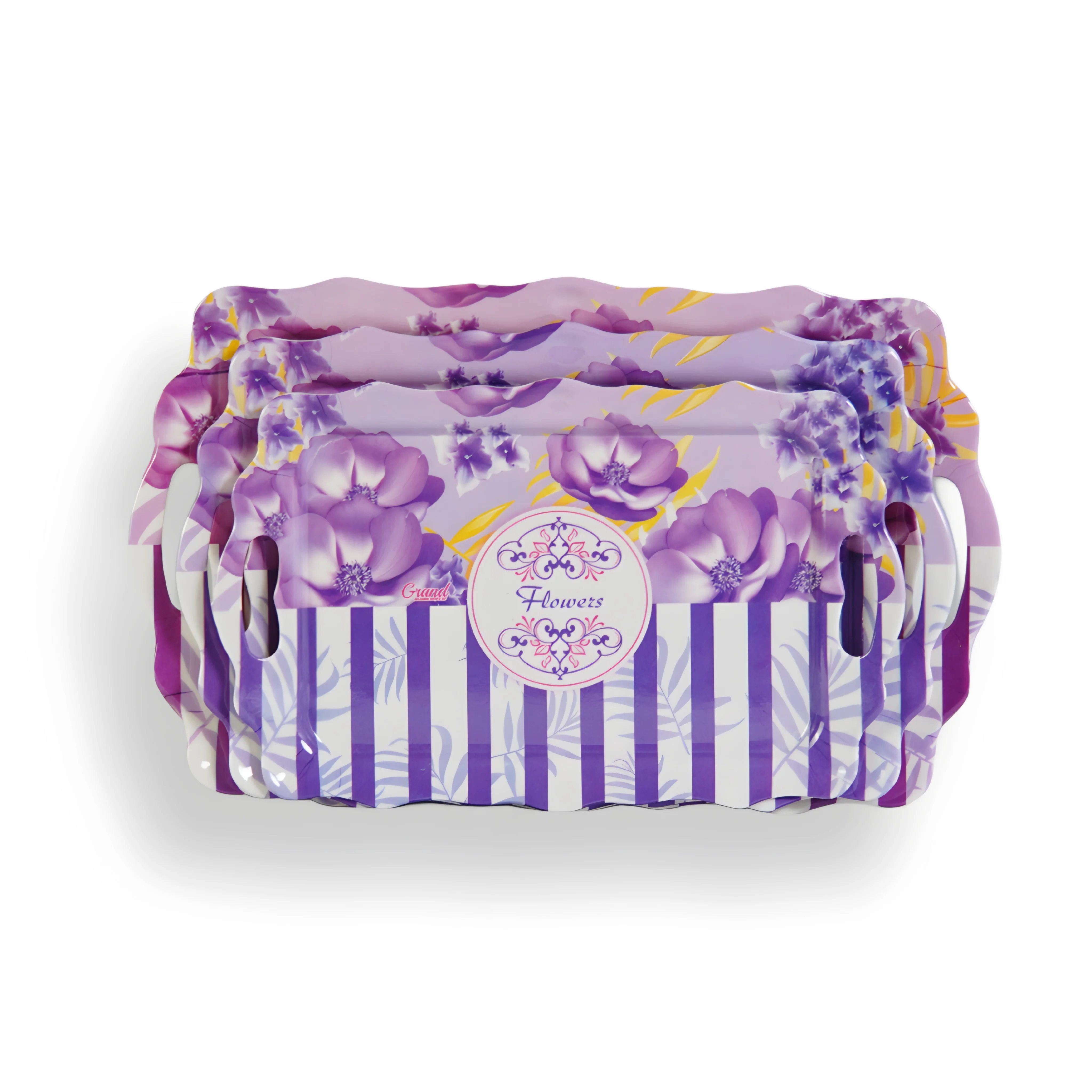 صواني جراند 02 -  اوركيد 3 قطع