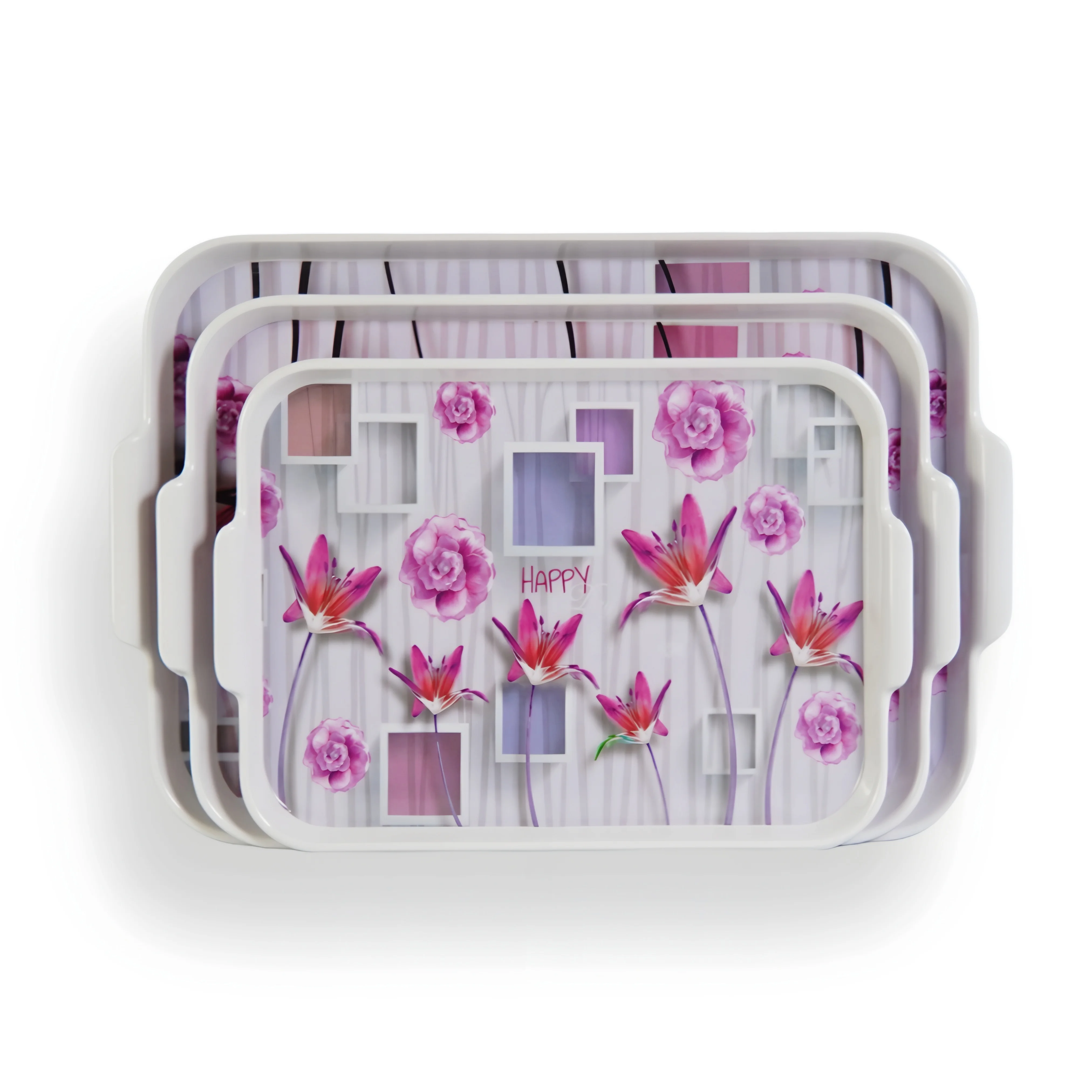 صواني ميلامين الملوك مستطيلة ستيلار 3 قطع